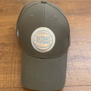 Detroit Pistons ‘47 Brand NBA Strapback Gray w/ Pink LightBlue Colorway Logo